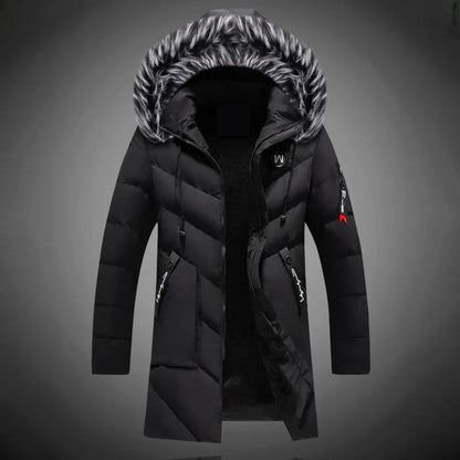 Wolfgang – warm quilted coat with hood, windproof and water-repellent