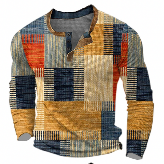 Antonio - Stylischer Pullover Mit Waffel-Struktur Für Herren (Italienisches Design)