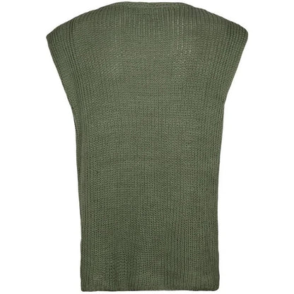 Sleeveless Knit Sweater For Men