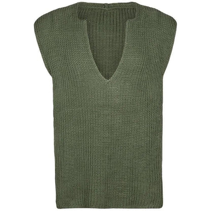 Sleeveless Knit Sweater For Men